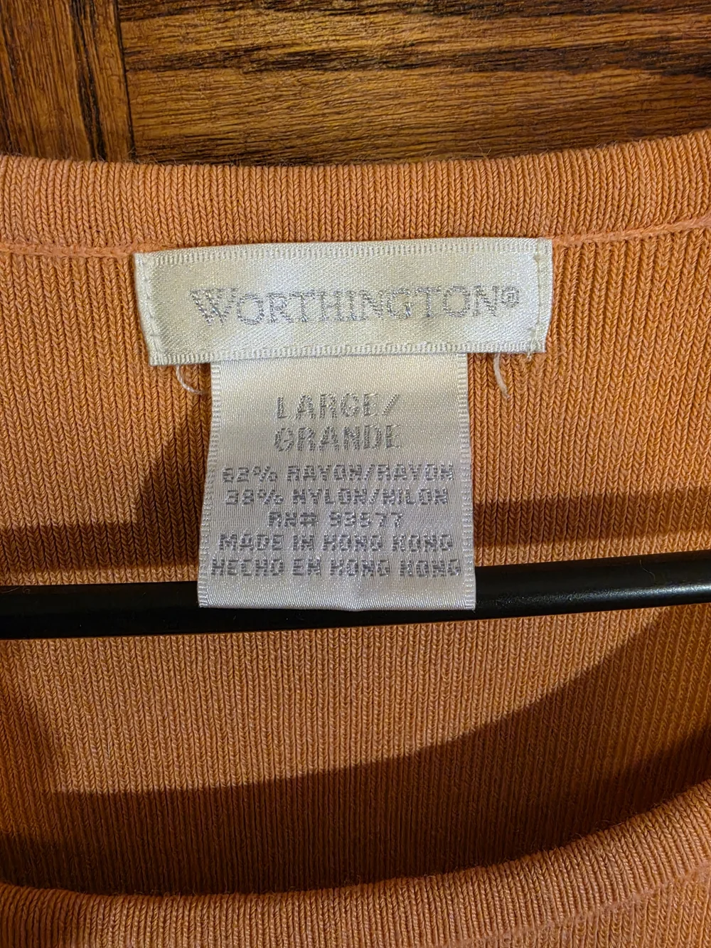 Worthington Coral Peach Button-Front Cardigan Set